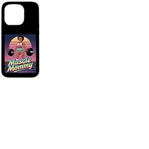 Anime Muscle Mommy Weightlifting Fitness Girl Aesthetic Coque pour iPhone 15 Pro