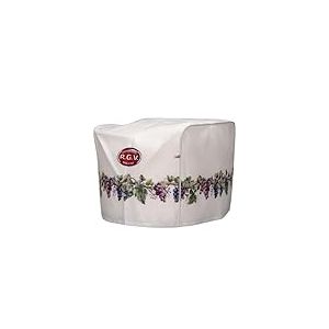 RGV 1935 Housse pour trancheuse - Élégance et protection avec motif raisin - 100% Made in Italy Polyester