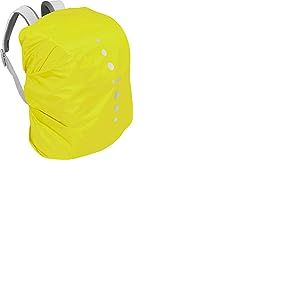 Playshoes Housse De Pluie Pour Sac &Agrave; Dos Raquettes a neige Mixte Enfant, Jaune Fluo, 30/31 EU
