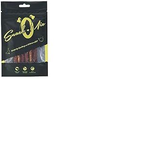 SNACKOMIO - Friandise Premium pour chiens - Barre à mâcher croustillante au magret de canard, sans céréales, 1 paquet (1 x 70g)