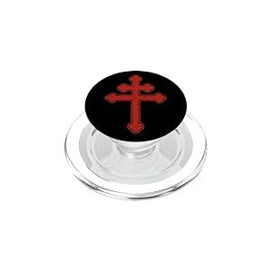 Croix de Lorraine Chevaliers Templiers Franc-Ma&ccedil;on Bague Magnum PopSockets PopGrip pour MagSafe