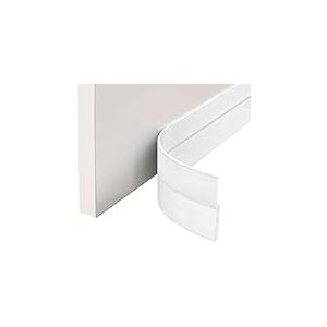 EXTSUD Bas de Porte Adh&eacute;sif 100cmx5cm Lot de 4 Souple Silicone Isolant Phonique Thermique Blanc Bande d'&eacute;tanch&eacute;it&eacute; Anti Bruit Poussi&egrave;re Stop &agrave; l'air Froid Anti Souris Insectes