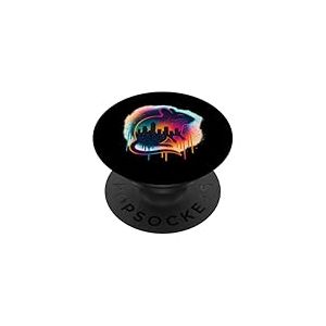 Art de rue Graffiti Degu Skyline PopSockets PopGrip Adhésif