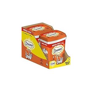 Dreamies Friandises pour Chat au goût de Poulet, 2 x 350 g – Friandises croustillantes pour Chat à l'extérieur et crémeuses à l'intérieur