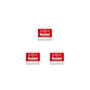 Renova Art de la table 90 serviettes en papier id&eacute;ales pour cocktail Blanc (Lot de 3)