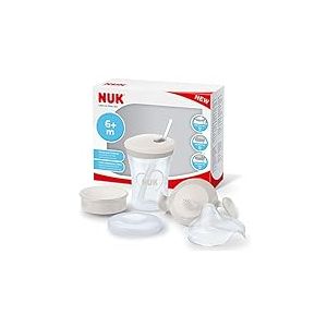 Set NUK pour apprendre à boire avec une tasse d’apprentissage Trainer Cup (6+ mois), une tasse antifuite Magic Cup 360° (8+ m) et une tasse enfant Action Cup (12+ m) , 230 ml , sans BPA , blanc