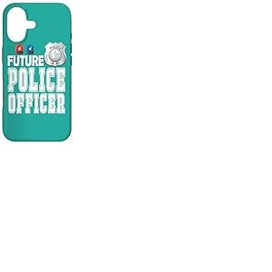 Sir&egrave;ne de Badge de Police pour Enfants Future Police Officer Coque pour iPhone 17