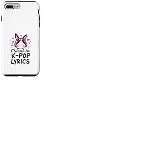 Fluent in K-Pop Doux Lapin Musique Coréenne Corée Lapin Coque pour iPhone 7 Plus/8 Plus