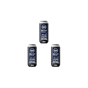 NIVEA MEN Gel Douche Deep Clean MAXXTECH (1 x 250 ml) &mdash; Soin lavant enrichi en argile microfine & technologie MaxxTech &mdash; Gel douche homme 3 EN 1 Corps Visage & Cheveux pour peaux &agrave; impuret&eacute;s