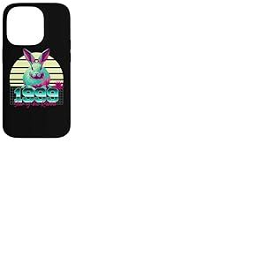1999 Année du Lapin Anniversaire 80s Zodiaque Chinois rétro Coque pour iPhone 14 Pro