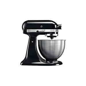 KitchenAid Ensemble de machines de cuisine avec tête de moteur basculante 4,3 l – Classic (5K45SS) + coupe-légumes (5KSMVSA)