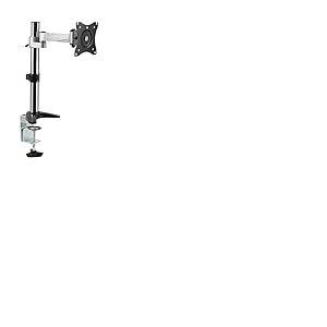 RICOO Support PC pour 1 écran TS0611 Orientable Inclinable Moniteur 13-27" (33-69cm) Fix ation de Bureau Pince de Table VESA