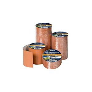 Bostik Batuband 650 – Bande d’Étanchéité Autocollante À Froid – Couverture, Façade, Vitrage, Maçonnerie, Industrie – 1 Rouleau – Orange – Longueur 10 m, Largeur : 30 cm, Épaisseur : 0,8 mm