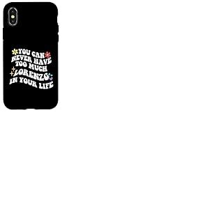 Retro Groovy, vous ne pourrez jamais avoir trop de LORENZO dans votre sac Coque pour iPhone X/XS