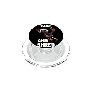 Rise and Shred Ski de motoneige PopSockets PopGrip pour MagSafe