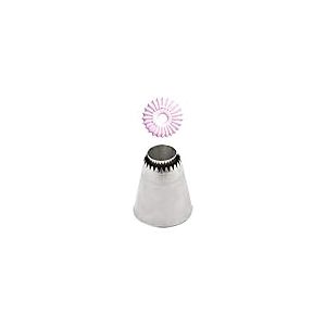 silikomart | Embout en acier inoxydable pour Sac à Poche, RELIGIEUSE TUBE 01, Idéal pour les effets décoratifs, Facile à laver, Bec verseur Ø30 mm, Made in Italy