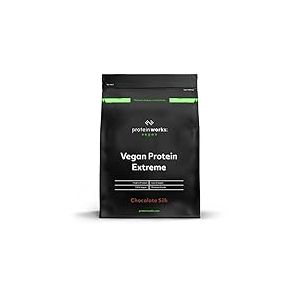 Protein Works - Prot&eacute;ine V&eacute;gane Extr&ecirc;me | M&eacute;lange de vitamines ajout&eacute; | Qualit&eacute; premi&egrave;re | Shake de prot&eacute;ines v&eacute;g&eacute;tales | 28 Servings | Chocolat Onctueux | 1kg