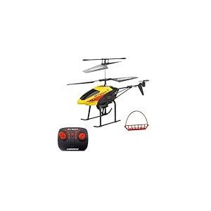 ODS - Radiofly, Sky Mission, H&eacute;licopt&egrave;re radio command&eacute; pour enfants, treuil avec accessoire de conteneur, 6 fonctions, charge USB, &acirc;ge recommand&eacute; + 8 ans