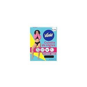 Vania | Culotte de Règles Flux Abondant (Taille XL/XXL) – Culotte menstruelle confortable, absorbante et réutilisable – Culotte classique lavable en machine avec jusqu'à 12h de protection anti-fuite