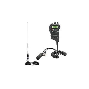 Midland CB Radio Alan 42 DS + Antenne S75 avec Aimant, ASQ, Dual Watch, 4 W, 12 V, 10 KM