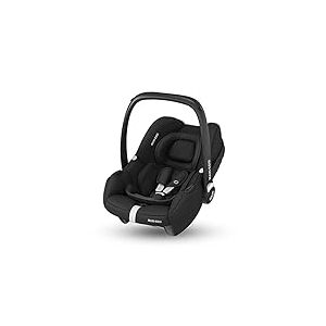 Maxi-Cosi CabrioFix i-Size, Siège Auto Bébé, 0 à 12 mois, 12 kg max., Siège Auto ISOFIX Léger (3,2 kg), Grand Canopy, Ultra-molletonné, Compatible avec les Poussettes Maxi-Cosi, Essential Black