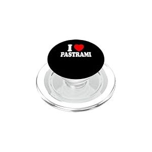 I Heart (Love) Pastrami Viande de Poitrine de b&oelig;uf s&eacute;ch&eacute;e PopSockets PopGrip pour MagSafe