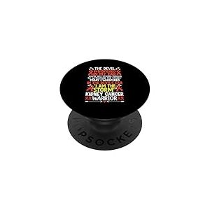 Le Diable m'a chuchot&eacute; &agrave; l'oreille Que tu n'es Pas Assez Fort pour Gagner PopSockets PopGrip Adh&eacute;sif