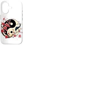 Arbre Sakura Style Yin Yang en 90s esthétique Retro Harajuku Coque pour iPhone 17