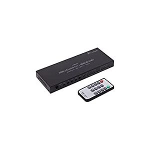 FeinTech VSW04202 HDMI 2.0 Matrix Switch 4 x 1 +1 Audio Extractor 7.1 ARC 4K 60 Hz HDR Dolby Atmos