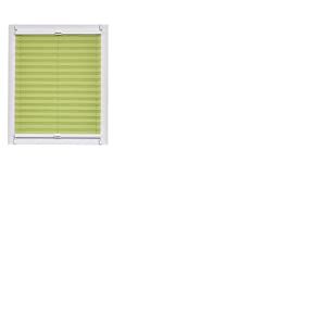 Sunl INES Store plissé fabriqué en Allemagne, lumière du Jour, echtc Rush Wohn-Guide Klemmfix, Rail Blanche, Store Occultant Fenêtre Stores Intérieurs, 80 x 220, Plastique, Vert, 80 x 2.3 x 220 cm