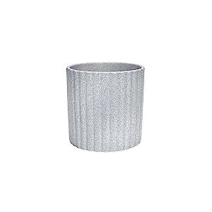 Ivyline Jardini&egrave;re en fa&iuml;ence, Gris, H 15,5 cm x P 15,5 cm