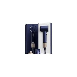 Laifen Swift Premium Sèche-Cheveux 200M d'Ions Moteur 110 000 RPM Séchage Rapide 1 Buses de Lissage Support Mural Magnétique Faible Bruit Voyage Cheveux Bouclés Lisses Coffret Cadeau (Bleu Royal)