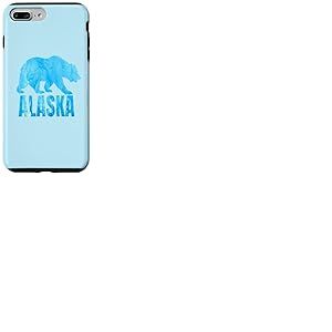 Ours polaire de l'Alaska State - Cadeau souvenir pour garçon et fille Coque pour iPhone 7 Plus/8 Plus