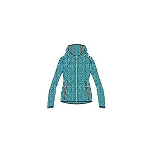 CMP - Veste Knit-Tech pour enfant avec capuche fixe, Acqua Campari, 92