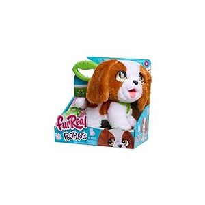 Just Play Cavalier King Charles interactif de FurReal mesurant 20,3 cm de Haut, Animal en Peluche Marcheur, Chiot doté d’Une Laisse, 6 Accessoires, Jouets pour Enfants de 4 Ans et Plus