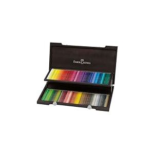 Faber-Castell 110013 Crayon de couleur Polychromos coffret bois de 120 pi&egrave;ces Wenge