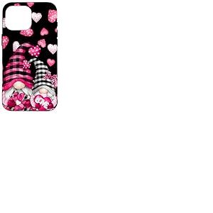 Pink Buffalo Plaid Valentines GNOME Cute Love Heart Coque pour iPhone 16 Pro Max