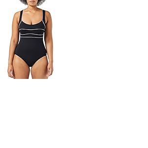 Haute pression Y8003 Maillot de Bain Une pièce, Noir (Noir/Blanc), FR (Taille Fabricant: 48) Femme