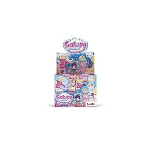 GALUPY Mermaid Présentoir Complet - 20x Figurines Licorne avec Queue de sirène et Cristal Swarovski, Jouet Licorne à Collectionner dans Un Coffre au trésor