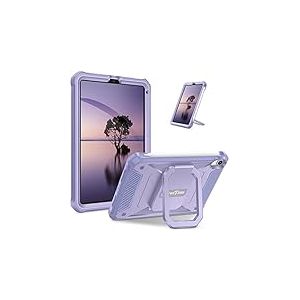 FINTIE Coque pour iPad Mini 7 (A17 Pro) 2024 8.3 Pouces/iPad Mini 6 2023, [Tuatara Support] Coque avec B&eacute;quille Pivotante, Etui Robuste Antichoc Housse avec Protection d'&eacute;cran, Lilas