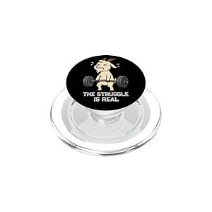 La Lutte des gymrats de soulevé de Terre de chèvre est Un véritable Levage Hommes Femmes PopSockets PopGrip pour MagSafe