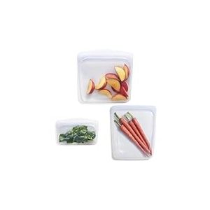 Stasher Sacs en silicone pour nourriture | paquet de 6 avec 4 tailles | Sacs de Cong&eacute;lation R&eacute;utilisables | Sacs Zip Lavables | 1.8L + 2x 440ml + 290ml