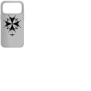 Croix huguenote fran&ccedil;aise protectrice Symbole calvinisme Coque pour iPhone 17 Pro Max