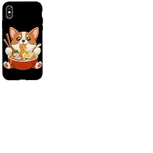 Nouilles japonaises Ramen Corgi Anime Kawaii Culture Japonaise Coque pour iPhone X/XS