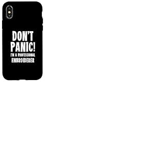 Brodeuse Coque pour iPhone X/XS