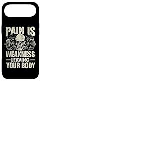 La Douleur est la faiblesse Laissant Votre Corps Motivation entra&icirc;nement Gym Coque pour iPhone Air