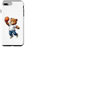 Ours en Peluche Cool Jouant au Basket-Ball Streetwear Coque pour iPhone 7 Plus/8 Plus