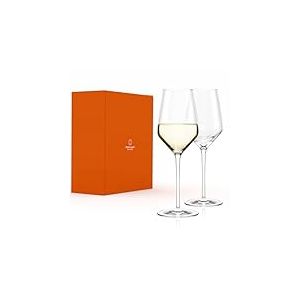 St&ouml;lzle Lausitz Verres &agrave; Vin Blanc Quatrophil Lot de 2, 405 ml &ndash; Verres &agrave; Vin de Haute Qualit&eacute; Id&eacute;aux pour Vin Blanc & Ap&eacute;ritif &ndash; &Eacute;l&eacute;gants Verres en Cristal, r&eacute;sistants au lave-vaisselle