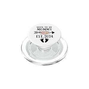 Soon to Be a Mommy Baby Girl Expecting Mother PopSockets PopGrip pour MagSafe