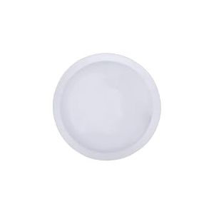 Lot de 6 assiettes à fruits en verre opale 21,5 cm, blanc